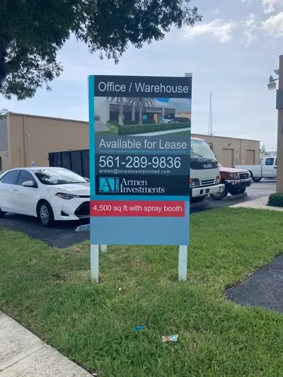 Exterior Signs on Posts Photo